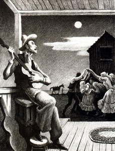 Party At Old Man Peck's Place 1 — Thomas Hart Benton