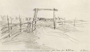 Summer Evening. Edge Of Village. — Isaak Ilyich Levitan