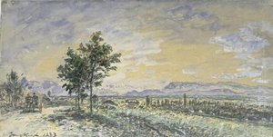 The Road From Lyon To Côte-saint-andré 1 — Johan Barthold Jongkind