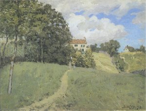 Landscape With Houses — Alfred Sisley