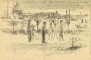 Miners In The Snow At Dawn — Vincent Willem Van Gogh, Early Realism