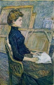 The Painter's Model Hélène Vary In The Studio — Henri De Toulouse-lautrec
