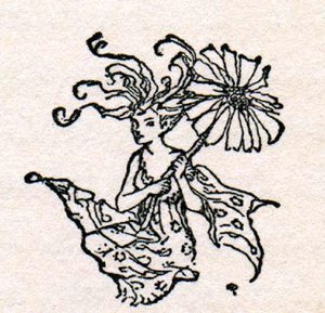 Fairy With Parasol — Arthur Rackham