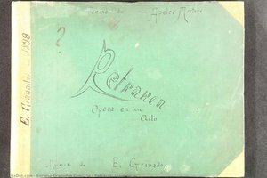 Petrarca, Score Cover — Enrique Granados Campiña