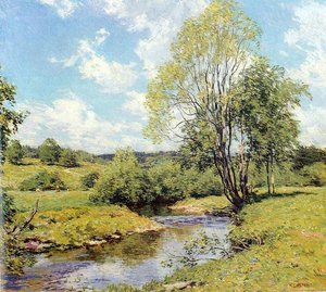 Green Idleness — Willard Leroy Metcalf