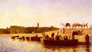 At The River Crossing — Edwin Lord Weeks