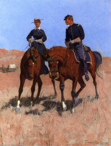 Belle Mckeever And Lt. Edgar Wheelock — Frederic Remington