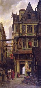 Hostellerie de Trois Barbeaus (also known as A Street Scene in Old Paris)