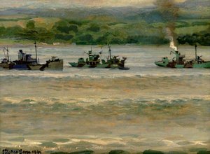 Three Trawlers — Stephen Bone