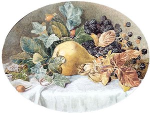 Still Life With Fruit — John William Hill