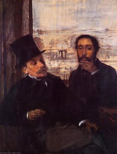 Self Portrait With Evariste De Valernes — Edgar Degas, Realism