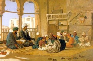 An Arab School - The School Of Sultan Hassan — Frederick Goodall