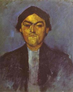 Portrait Of Pedro — Amedeo Clemente Modigliani, Cubist Expressionism