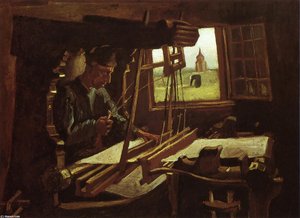 Weaver Near An Open Window — Vincent Willem Van Gogh, Impressionistic Realism