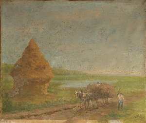 Charette Attelée À Un Cheval — Peulot Ernest
