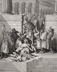 Slaughter Of The Sons Of Zedekiah Before Their Father — Paul Gustave Doré, Romanticism