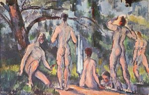 Study Of Bathers — Paul Cézanne, Cubism