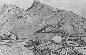 The Village Kozy — Konstantin Fyodorovich Bogaevsky
