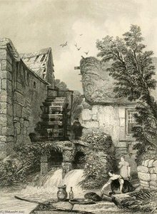 Watermill, Westmoreland — George Cattermole