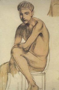 Seated Boy — Kuzma Petrov-vodkin