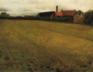 Landscape With Farm Building — Cecilia Beaux, Impressionism