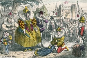 Queen Elizabeth And Sir Walter Raleigh