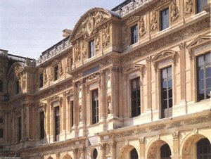 Façade of the Cour Carrée (wing Lescot)
