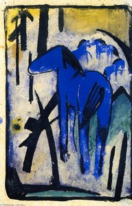 The Mother Mare Of The Blue Horses Ii — Franz Marc