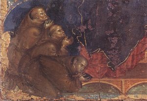 Madonna Of The Franciscans (detail) — Duccio Di Buoninsegna