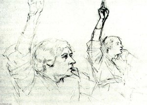 'study To ''boyarynya Morozova''' — Vasily Ivanovich Surikov, Realism