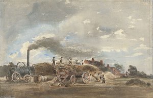 Threshing Corn — Peter De Wint