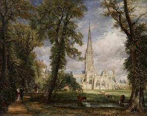 Salisbury Cathedral From The Bishop — John Constable Reeve