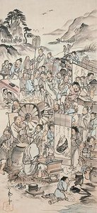 Drinking Festival Of The Eight Immortals — Nagasawa Rosetsu