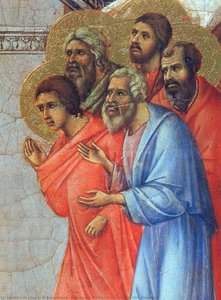 Appearance Of Christ To The Apostles (fragment) — Duccio Di Buoninsegna, Late Gothic