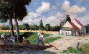 Rolleboise, The Ferryman — Maximilien Luce