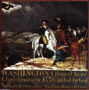 Washington At The Deleware — Edward Hicks