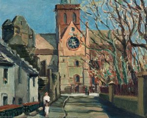 St Magnus Cathedral From The Watergate — David Barrogill Keith