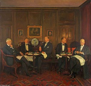 Dessert In The Senior Common Room, Worcester College — Sir William Rothenstein