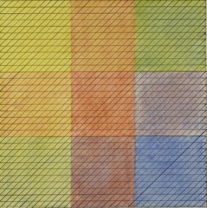Bauhaus Dessau Preliminary Course 1926/27. Wassily Kandinsky. Dividual (linear Grid) And Inividual (colour) Design — Friedrich Konrad Püschel