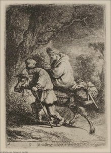 The Flight Into Egypt — Rembrandt Van Rijn