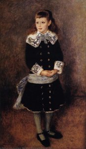 Marthe Berard (also Known As Girl Wearing A Blue Sash) — Pierre-auguste Renoir