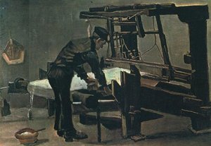 Weaver Standing In Front Of A Loom — Vincent Willem Van Gogh