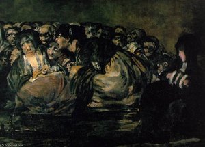 The Great He Goat Or Witches Sabbath — Francisco José De Goya Y Lucientes, Romantic Horror