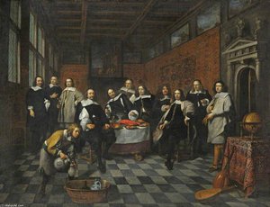 A Group Of Flemish Gentlemen