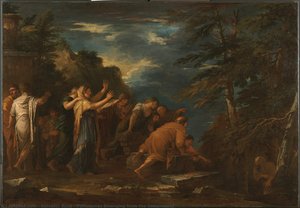 Pythagoras Emerging From The Underworld — Salvator Rosa, Baroque Art