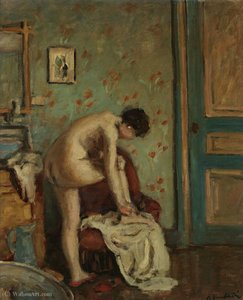Woman By The Toilette, (1930) — Albert André
