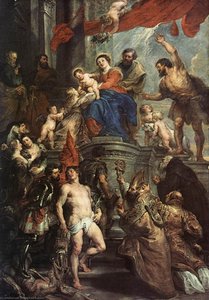 Madonna Enthroned With Child And Saints — Peter Paul Rubens