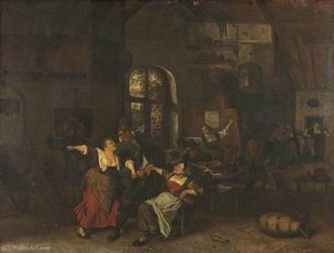 Dutch Interior — Cornelis Dusart