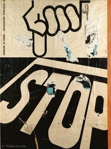 Untitled (102) — Mimmo Rotella