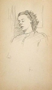 Woman's Head — John Ottis Adams